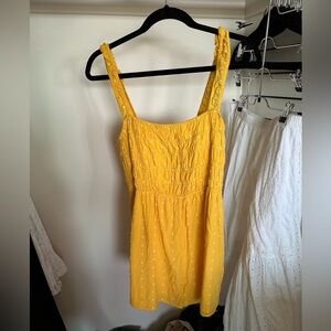 Urban Outfitters Yellow Spotted Romper